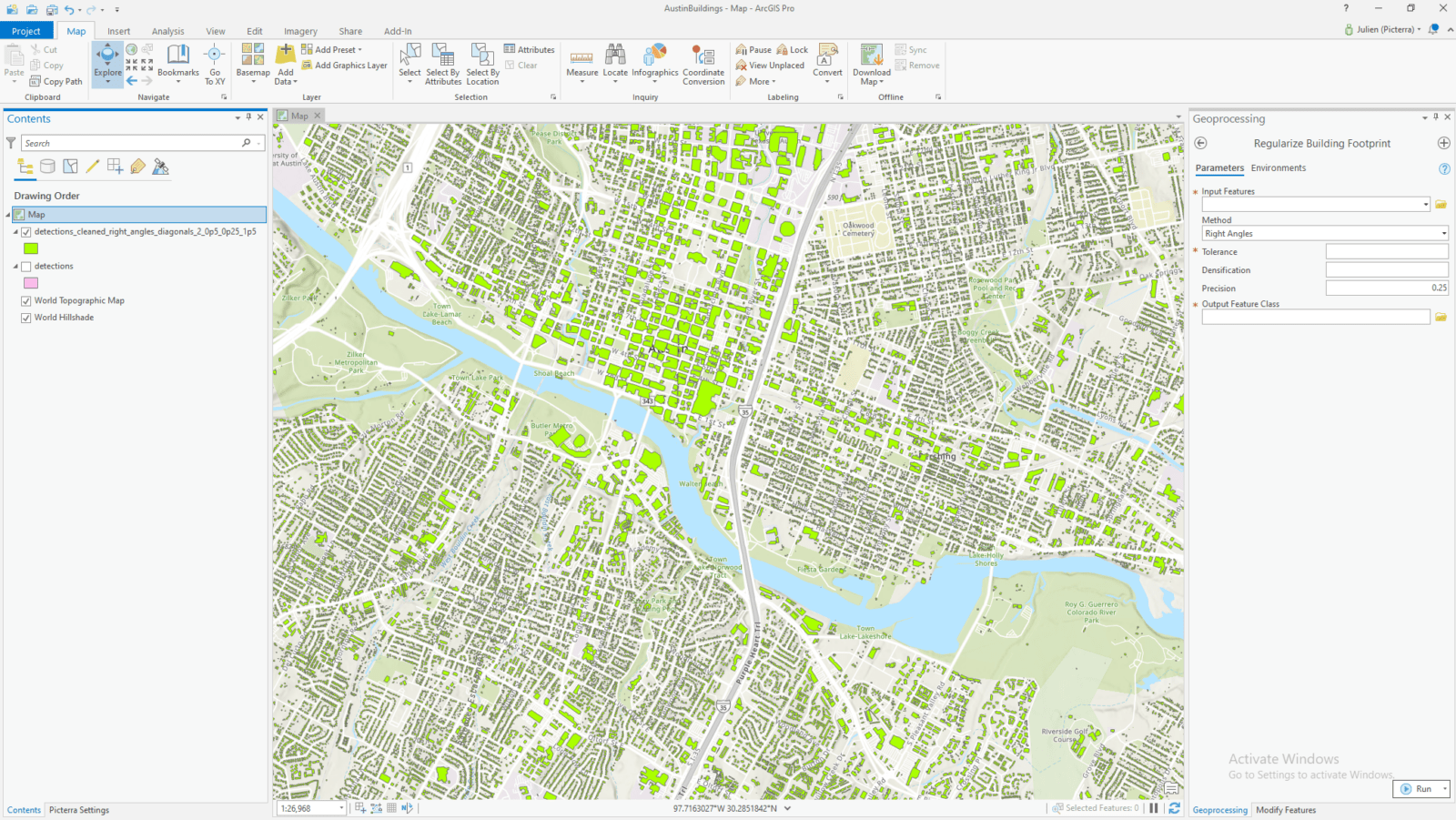 Detections in ArcGIS Pro